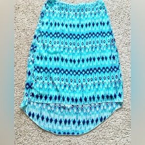 Skirt Cato hi lo woman’s size 14/16 lined Aztec themed